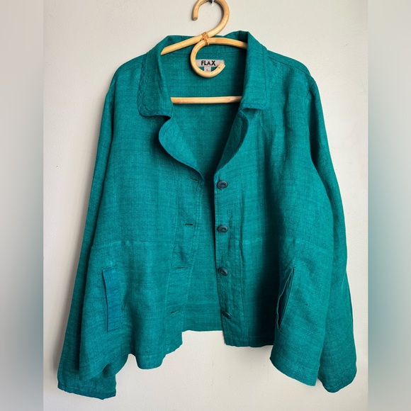 Linen Flax Jacket - Picture 2 of 13